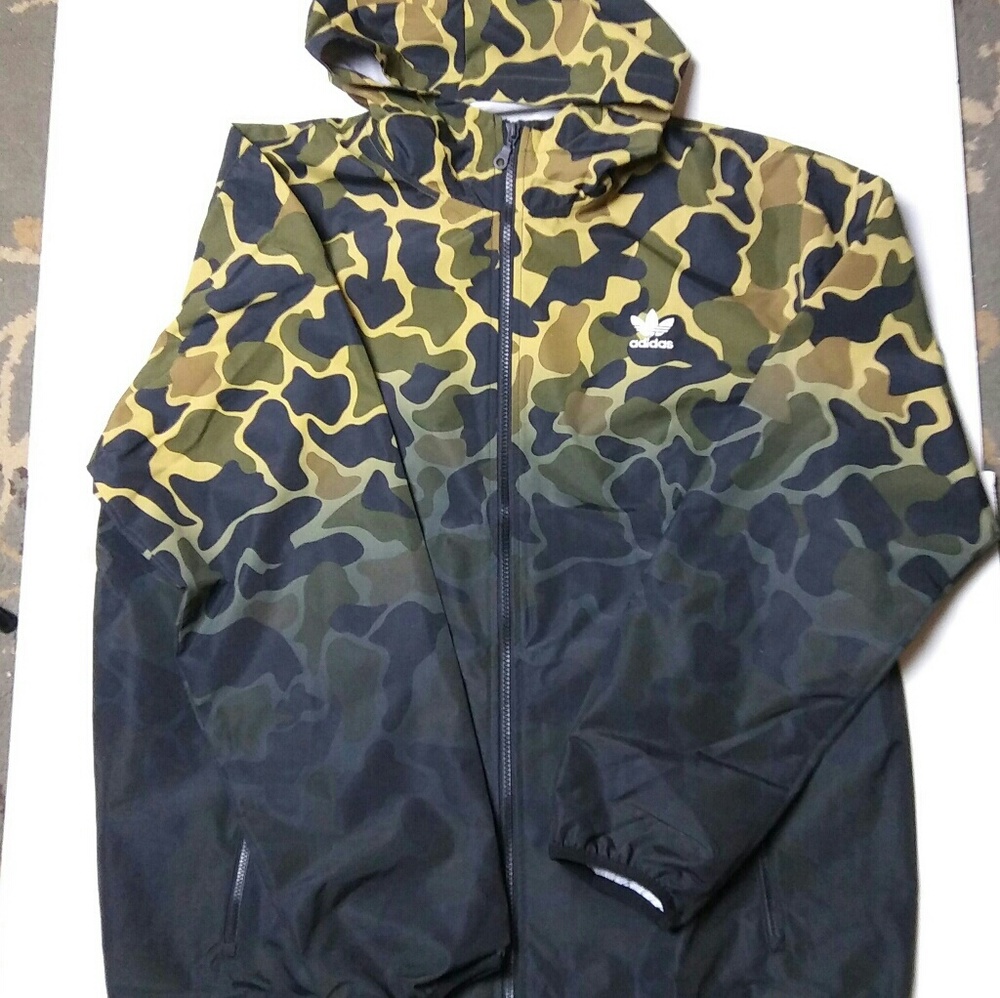 Adidas camo windbreaker